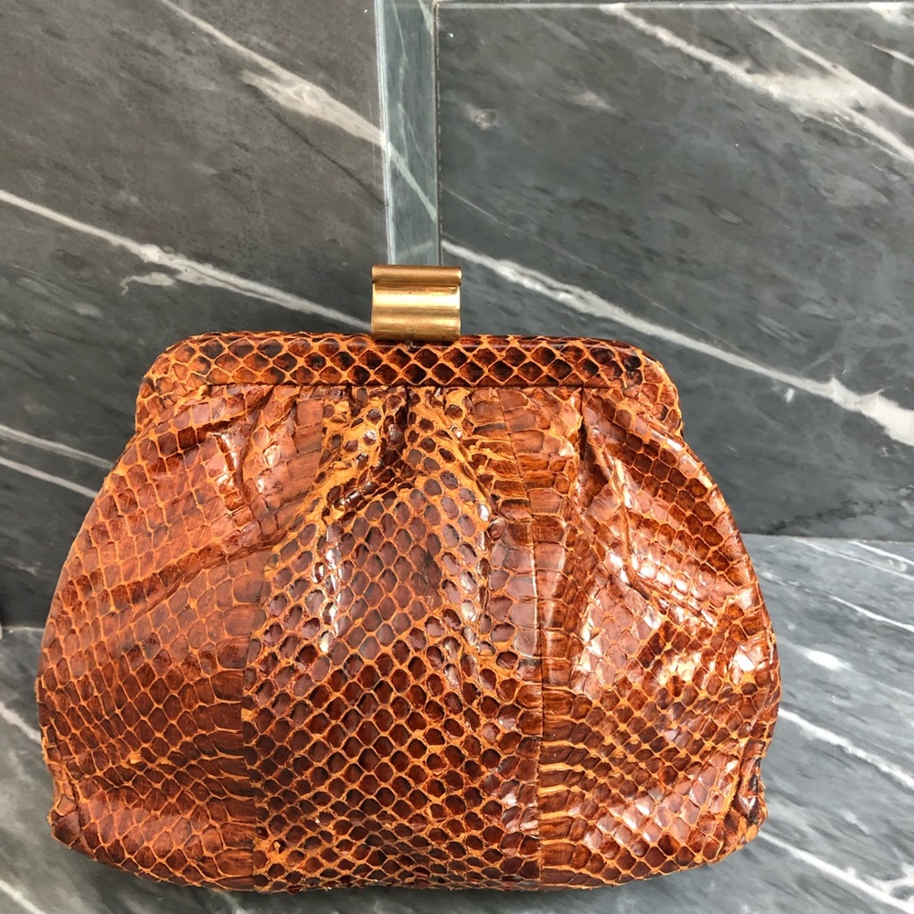 Crocodile clutch vintage